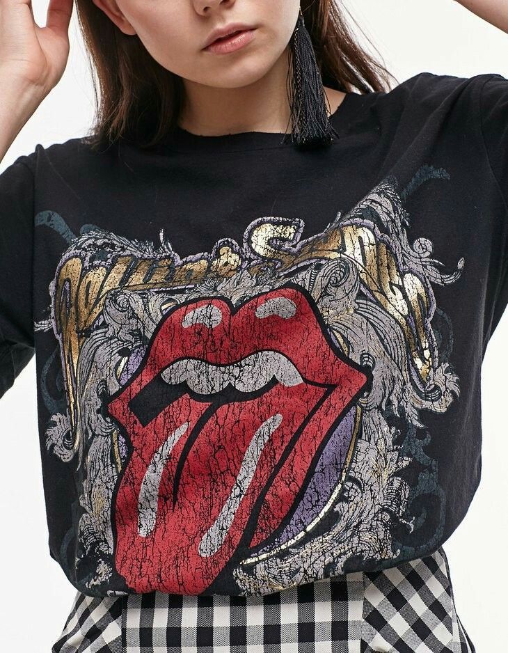 Camiseta rolling stones sale stradivarius