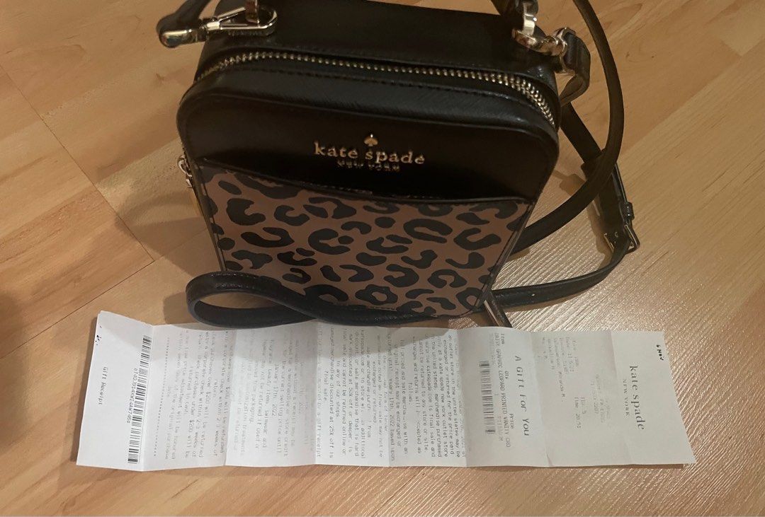 Kate Spade New York Daisy Graphic Leopard Vanity Crossbody Small: Handbags