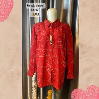 Kemeja Maroon / Ld 120