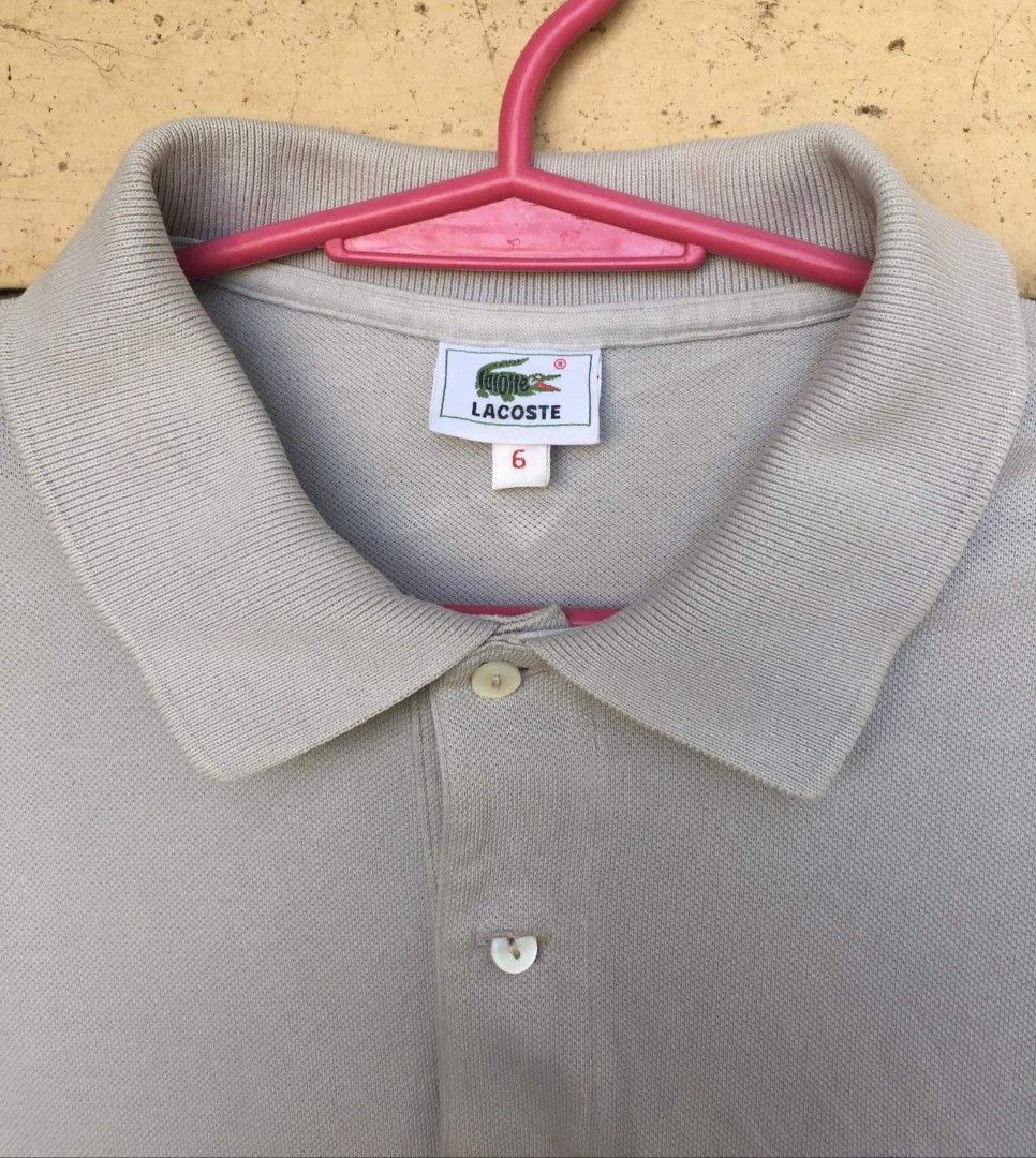 Light grey lacoste polo clearance
