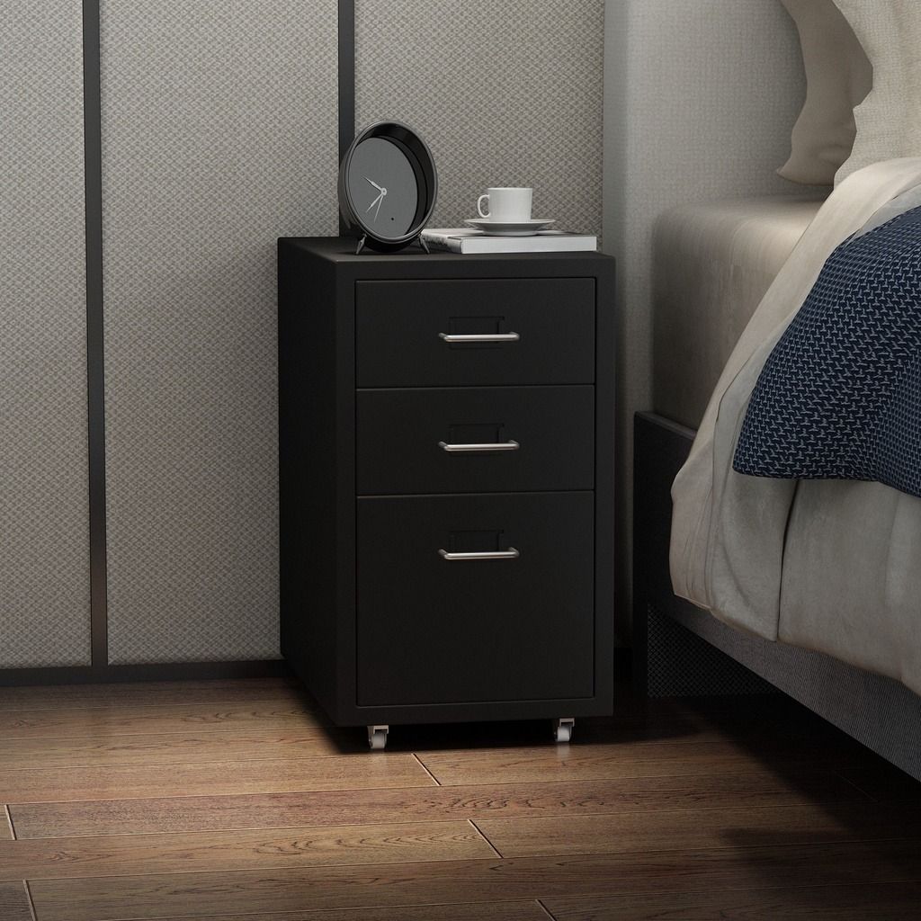layers metal drawer unit home office drawers storage cabinet with wheel ...
