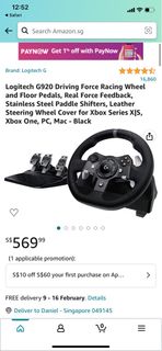 Logitech G920 Driving Force Racing Wheel and Pedals, Force Feedback +  Logitech G Driving Force Shifter - Xbox Series X|S, Xbox One and PC, Mac -  Black