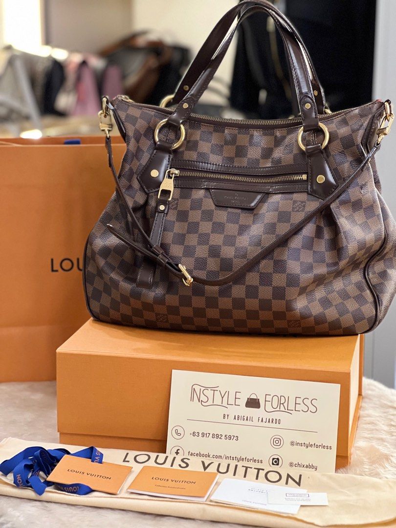 LV Damier Ebene Ebora MM, Luxury, Bags & Wallets on Carousell