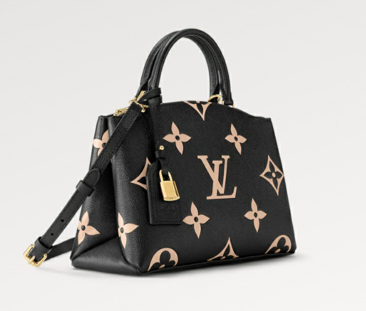 Louis Vuitton Petit Palais Handbag Bicolor Monogram Empreinte