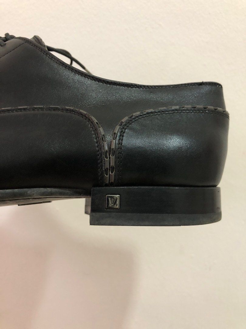 Mens black leather clearance shoes size 8