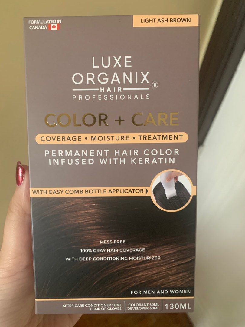 Luxe Organix Light Ash Brown Hair Color, Beauty & Personal Care, Hair