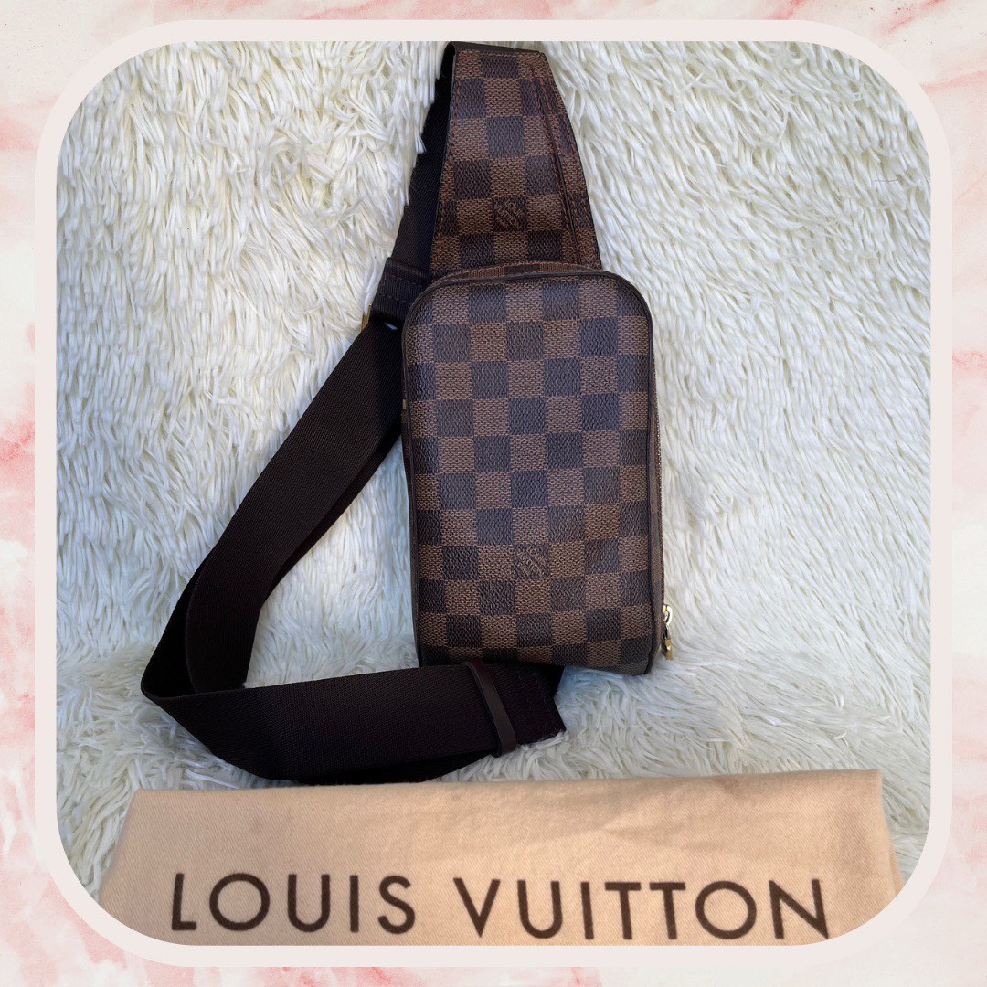 louis vuitton sling bag damier ebene geronimo. authentic code CA0054,  Luxury, Bags & Wallets on Carousell