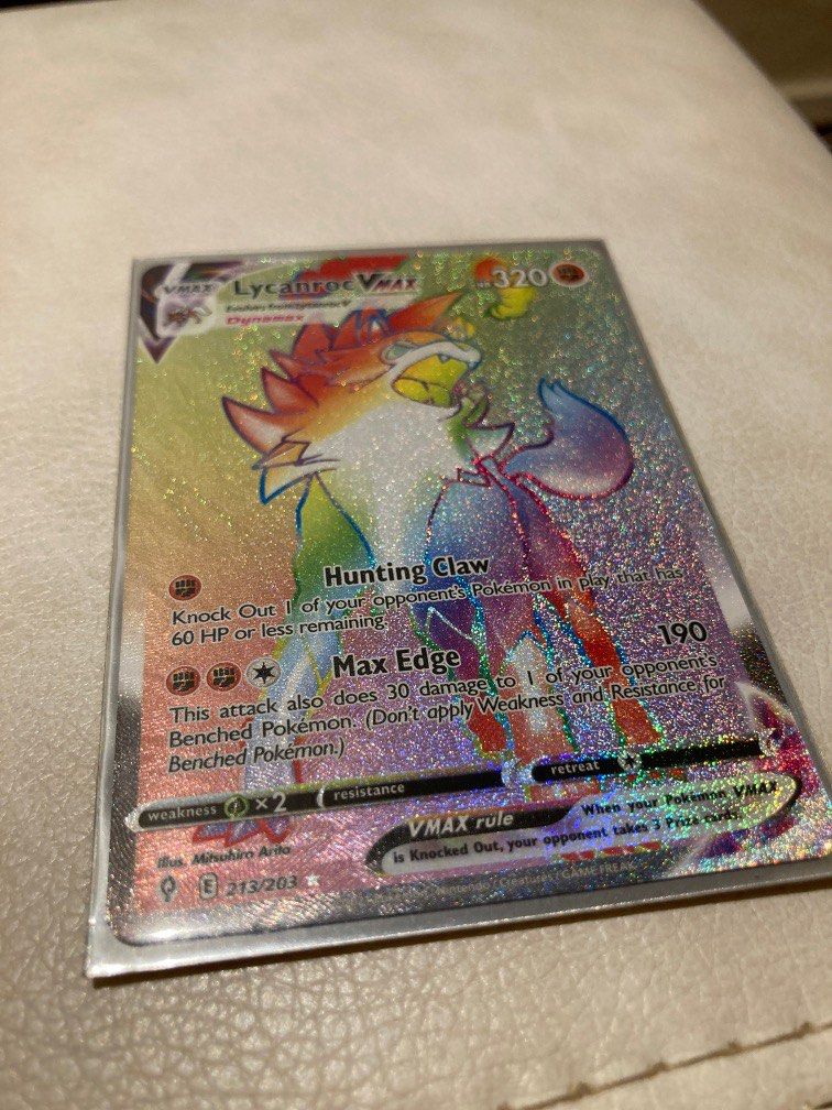 lycanroc vmax pokemon card value Lycanroc Vmax (092/203) main image 0