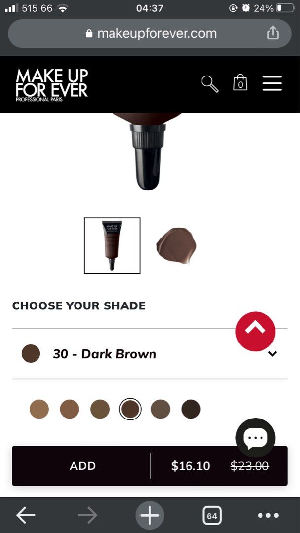 Authentic Make Up For Ever Professional Paris AQUA BROW WATERPROOF ...