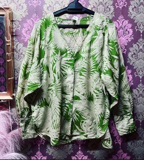 Mango Printed cotton blouse