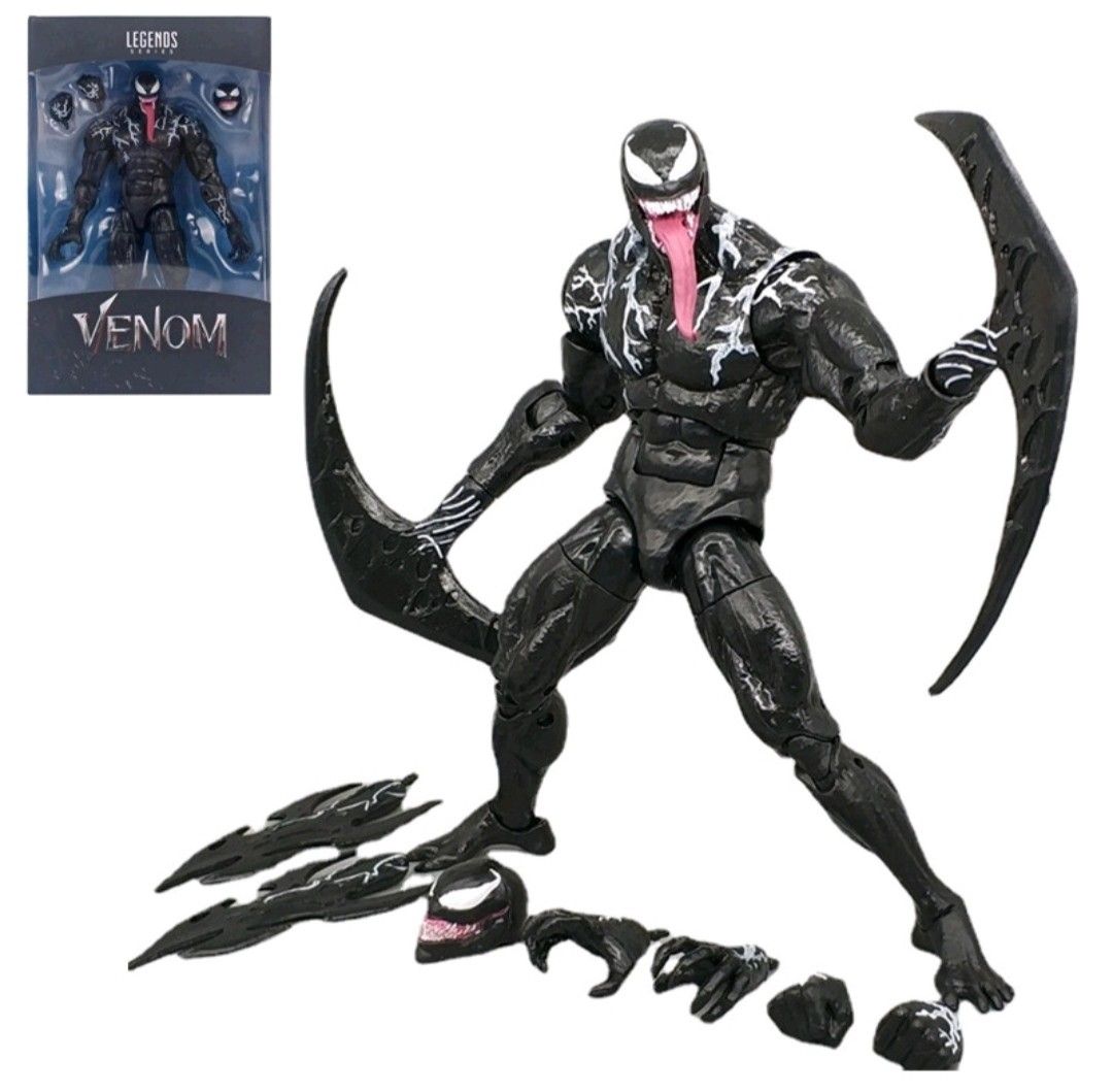 Marvel Legends Venom The Movie With Extra Weapons, Hobbies & Toys, Toys ...