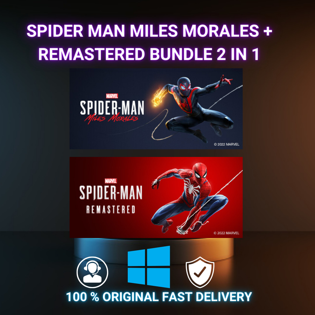 🥇 Homem Aranha Remastered + Spiderman Miles Morales - Steam - DFG