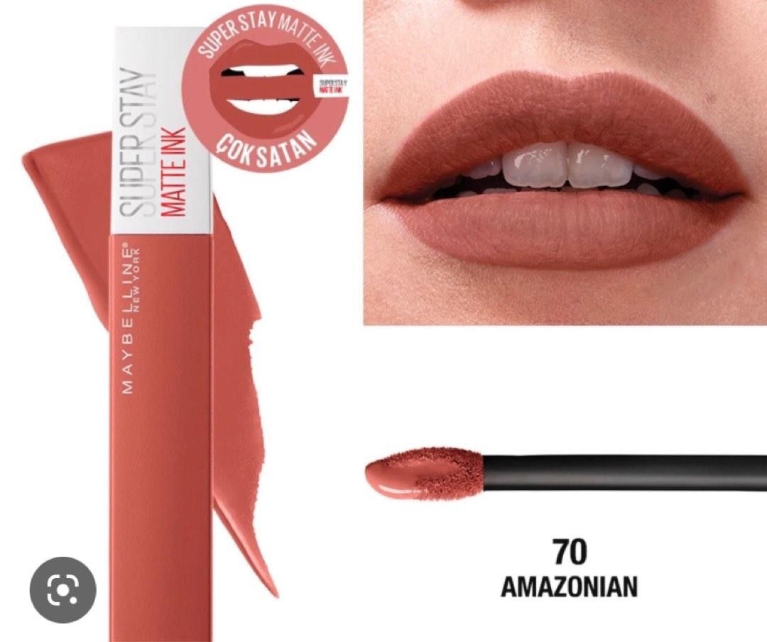 maybelline superstay matte ink amazonian 70, Beauty & Personal Care