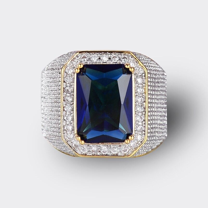 Men s Cocktail Party WEAR Lab Made Blue Black Sapphire