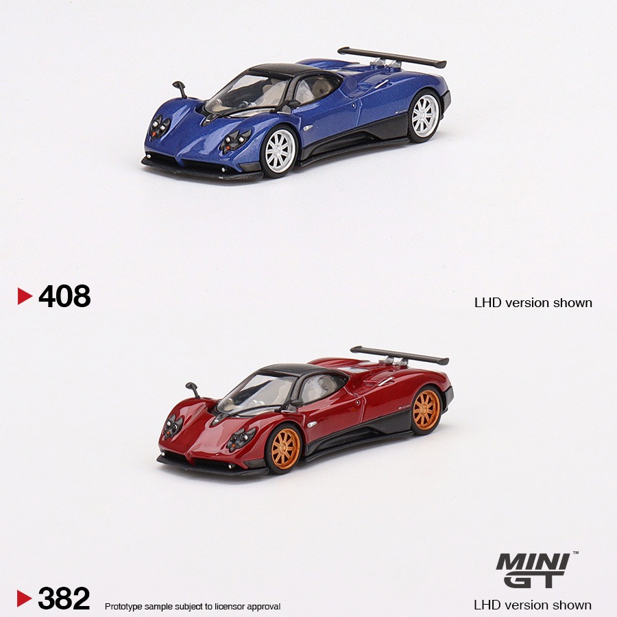 Mini GT 1/64 Pagani Zonda F Blu Argentina Rosso Dubai minigt MGT00408  MGT00382 408 382, 興趣及遊戲, 玩具 遊戲類- Carousell