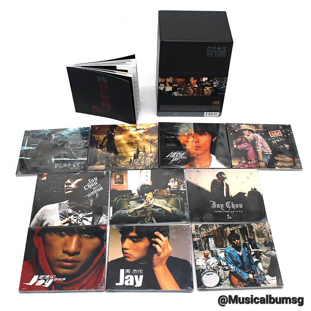 Music Album SG] 周杰伦Jay Chou 10周年珍藏版10张CD 专辑正版
