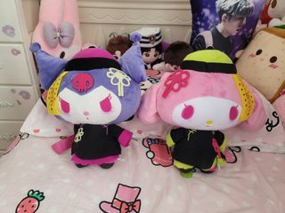 My melody and kuromi halloween 殭屍公仔一對 萬聖節 卡哇依  透明膠袋入好