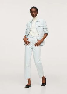 New !! Mango Ankle-Length Straight Fit Jeans