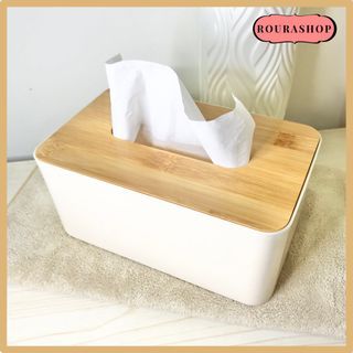 NEW Quality Wooden Tissue Box