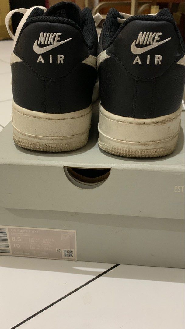 af1 white and black