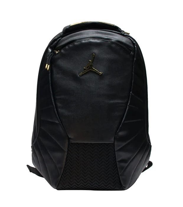 Nike Air Jordan Monogram Backpack Bag Black GOLD OVO Jumpman
