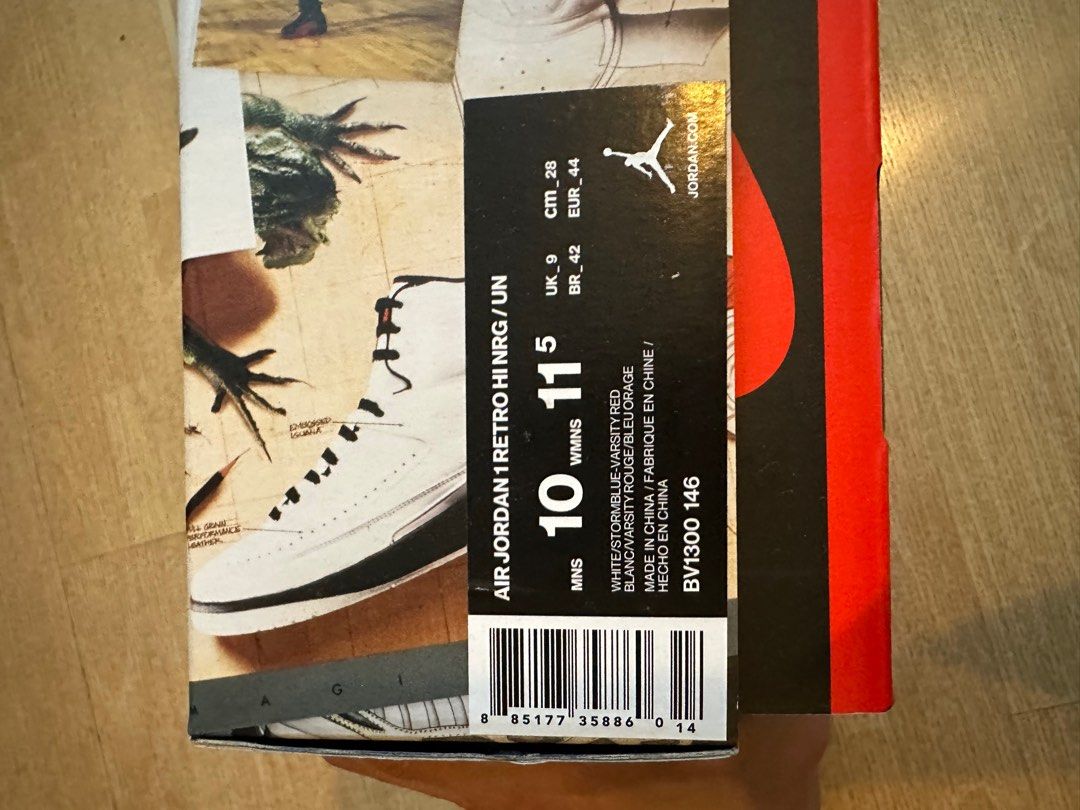 Union x air jordan 1 retro high og nrg white/storm blue-varsity red discount