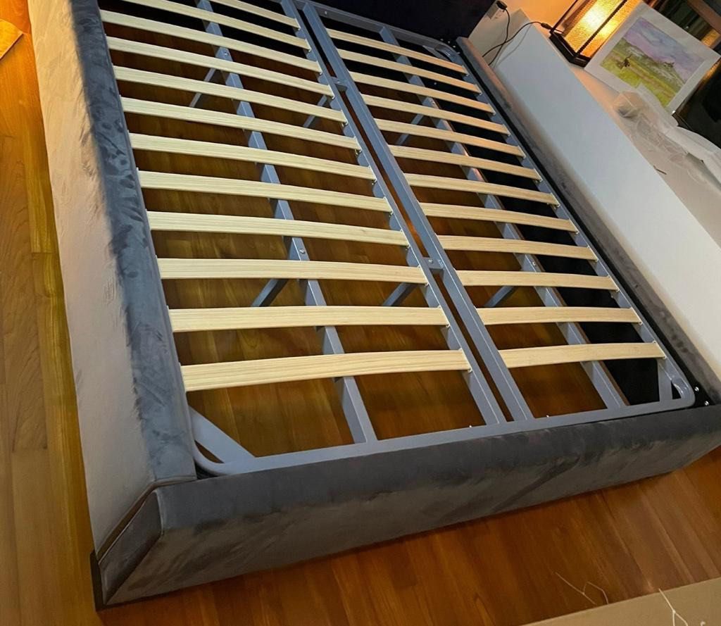 Noa King Bed Frame & Mattress, Furniture & Home Living, Furniture, Bed