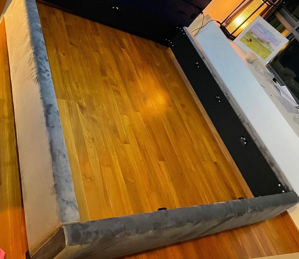 Noa King Bed Frame & Mattress, Furniture & Home Living, Furniture, Bed