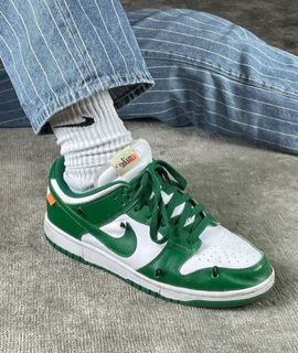 Off White for Nike Dunk Low Pine Green