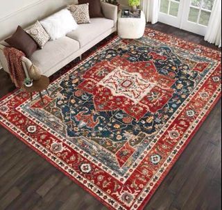 Offer - gigantic 200x300 cm  red blue Moroccan carpet
