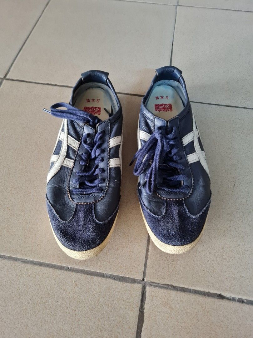 mens onitsuka tiger navy blue sneakers, Men's Fashion, Footwear ...