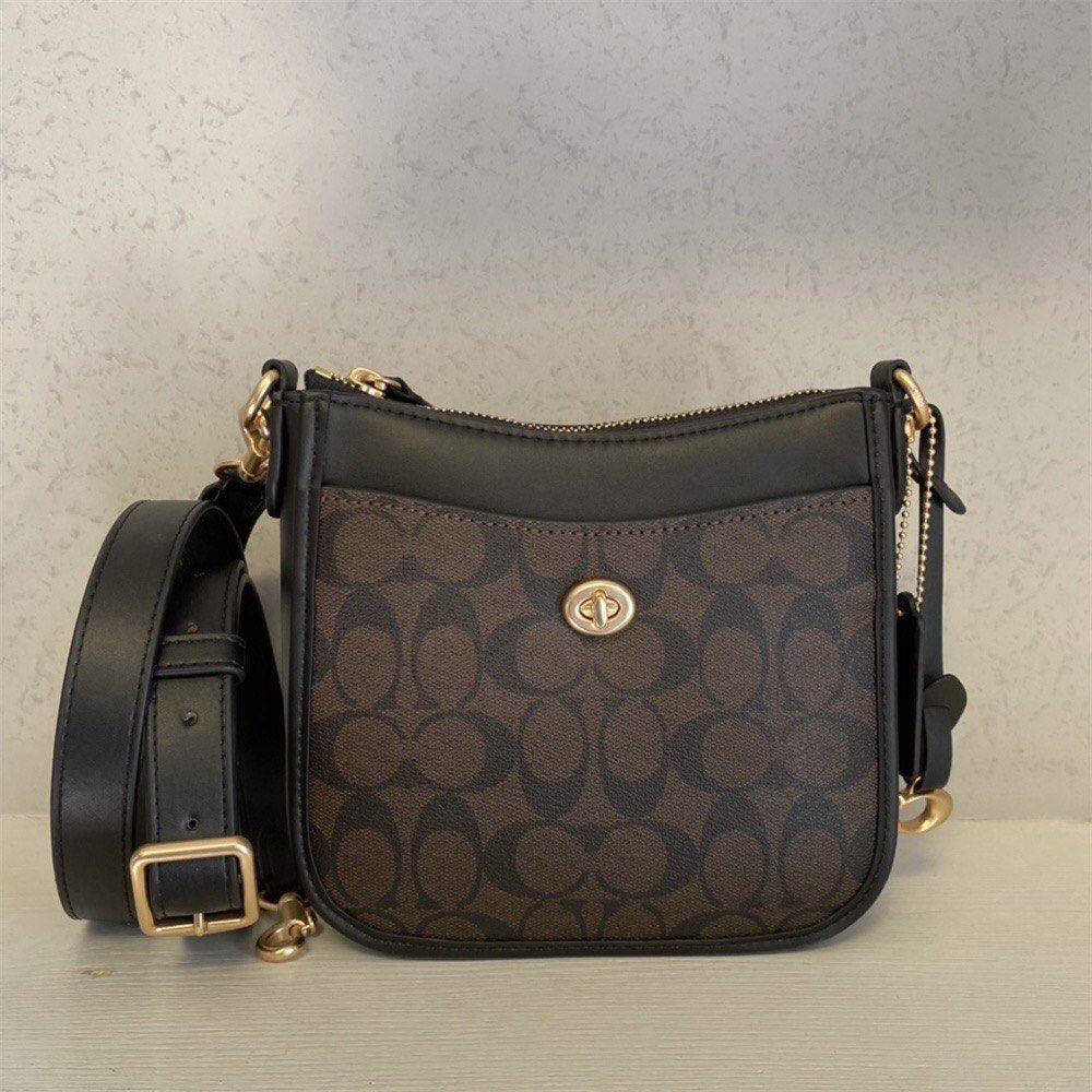 Chaise signature jacquard crossbody clearance