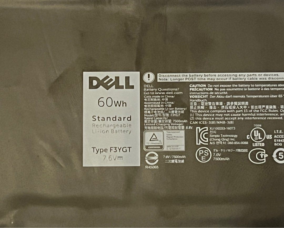 Original Dell F3YGT battery module, Photography, Photography ...