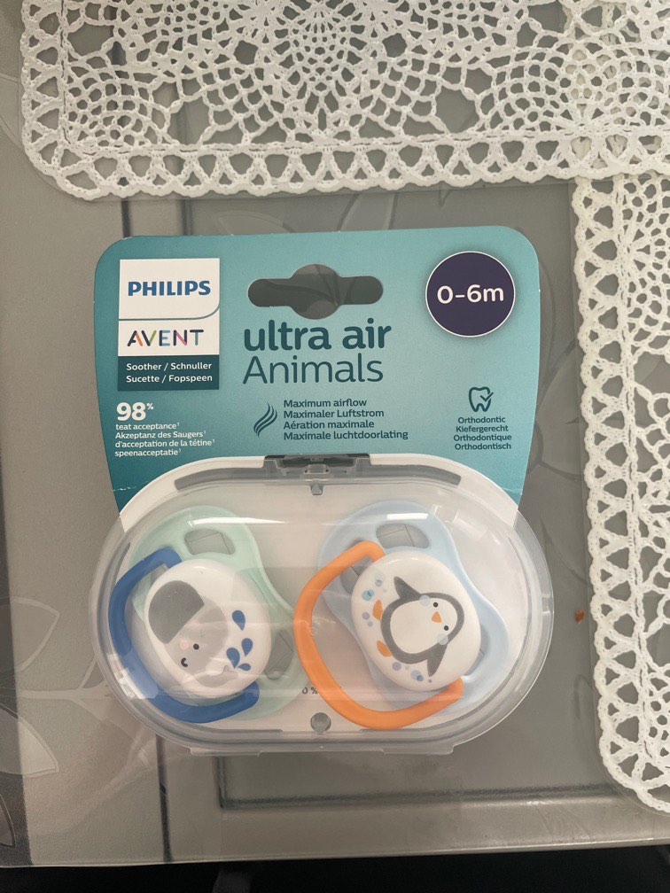 Philips Avent Ultra Air Pacifiers 06m, Babies & Kids, Nursing