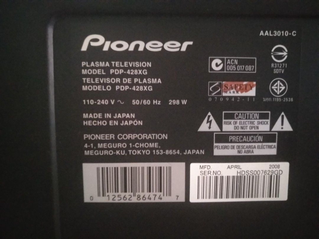 Pioneer Kuro PDP-5080XD - CNET France
