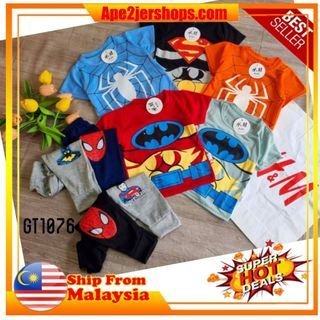 PLAYSET PYJAMAS CARTOON SUPERHERO KIDS (CODE GT1096)