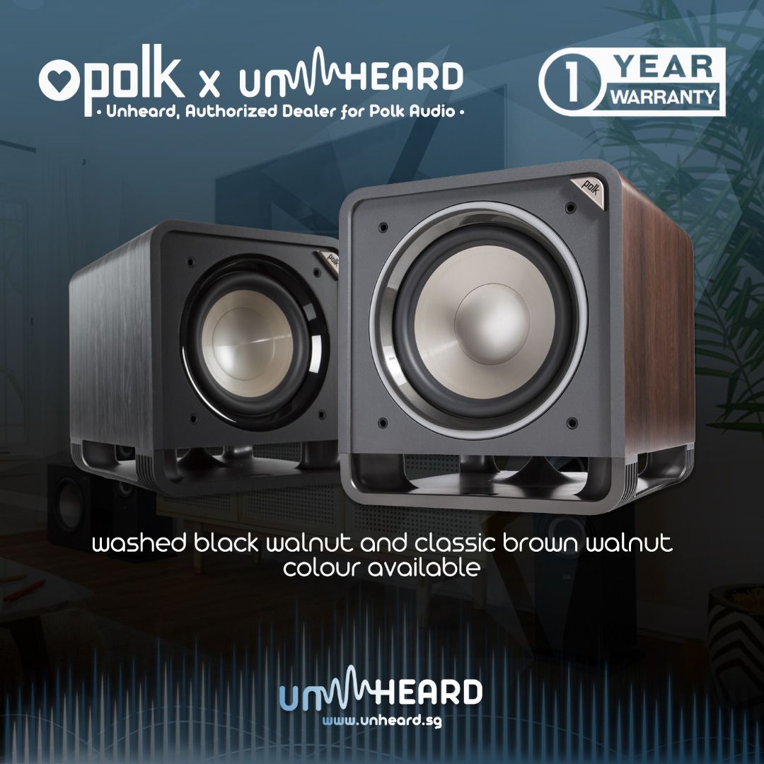 Polk Audio HTS 10 Active Subwoofer 200 Peak RMS watt Home Theatre