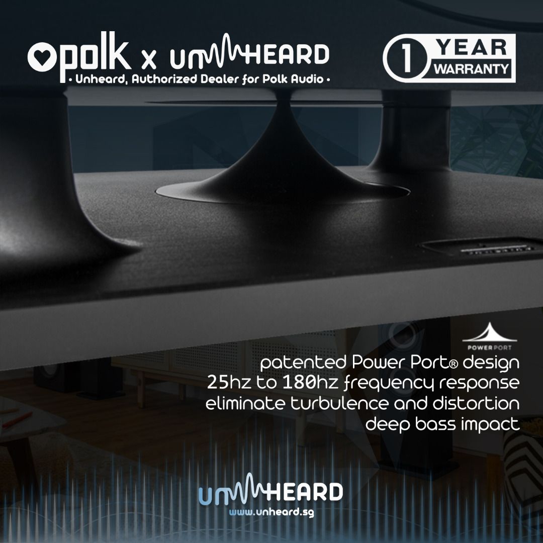 Polk Audio HTS 10 Active Subwoofer 200 Peak RMS watt Home Theatre