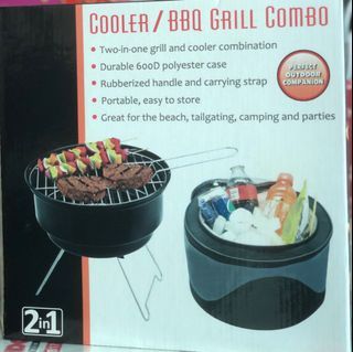 Portable bbq and cooler