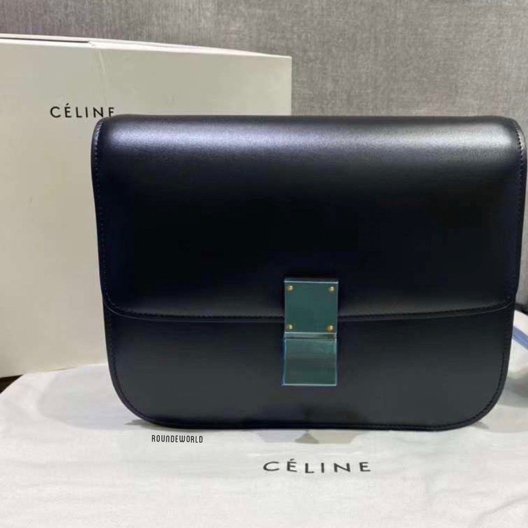 Celine box bag silver hardware sale