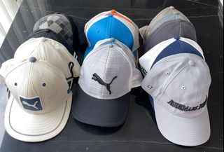 Puma Golf and Other Golf Assorted Caps.