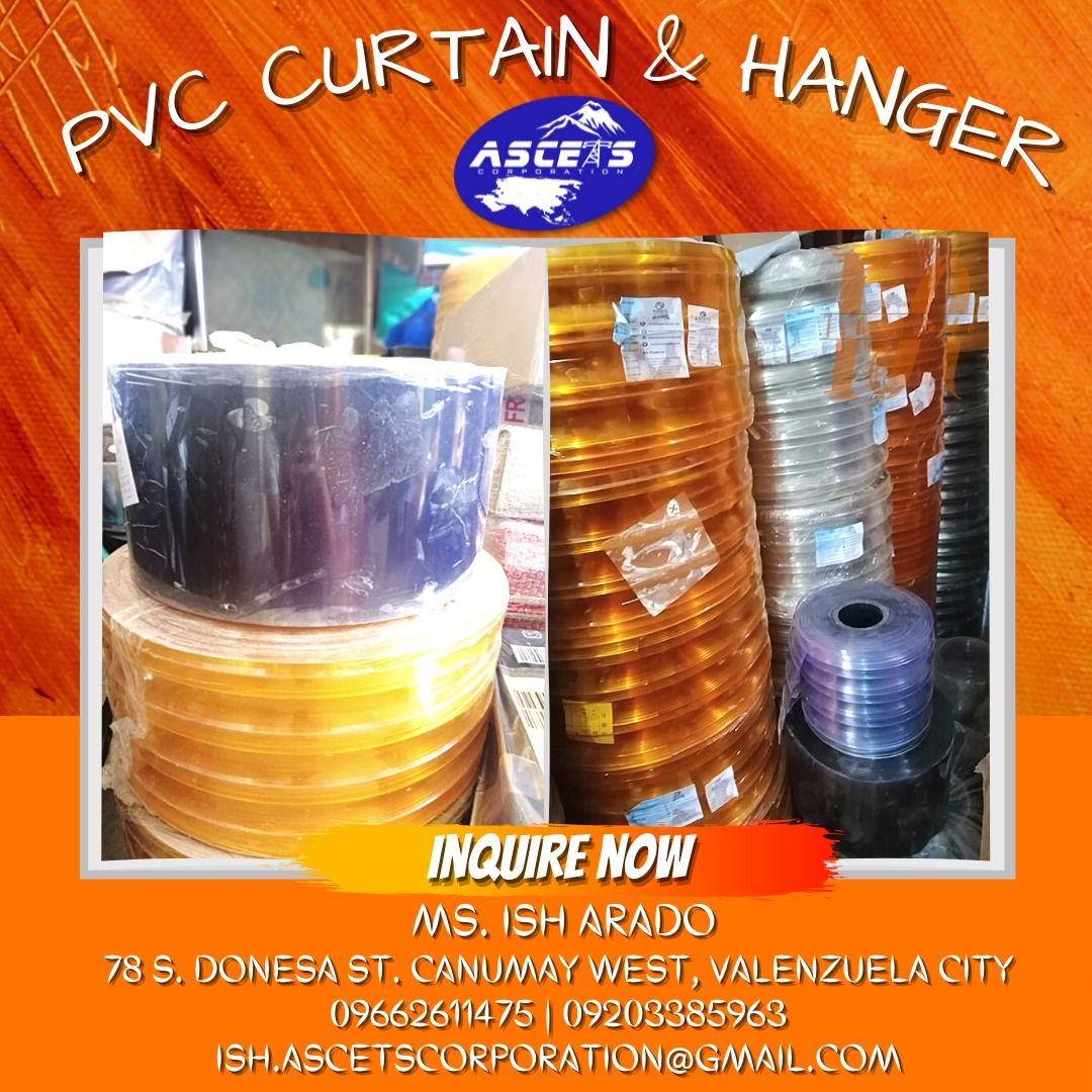 pvc curtain strips and hanger for partition, Commercial & Industrial ...