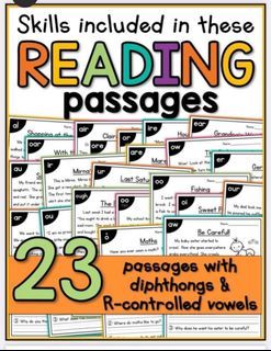 Reading passage 幼兒閱讀理解 PDF file K2 K3  P1 phonics 