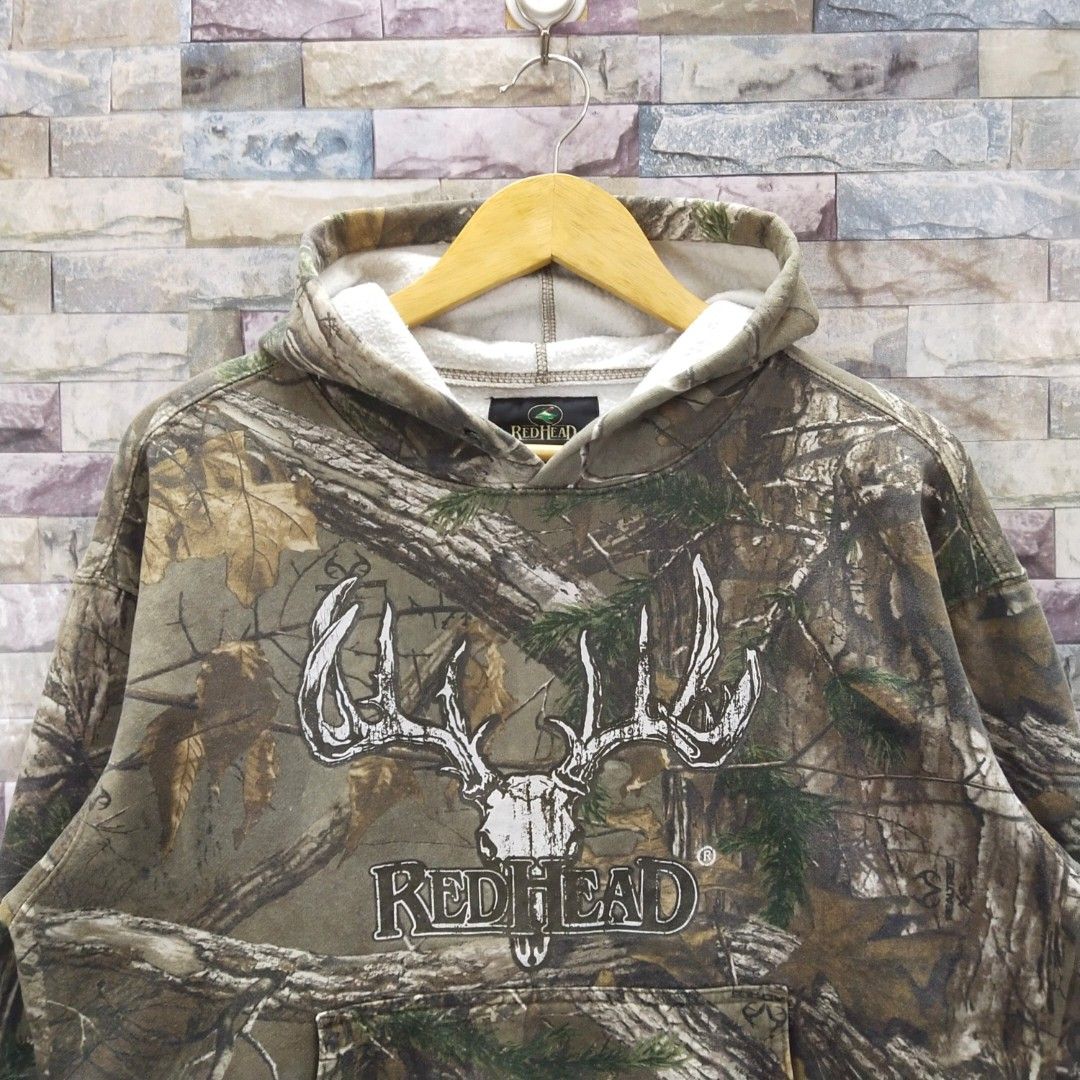 Redhead x realtree camo pullover hoodie Men s Fashion Tops