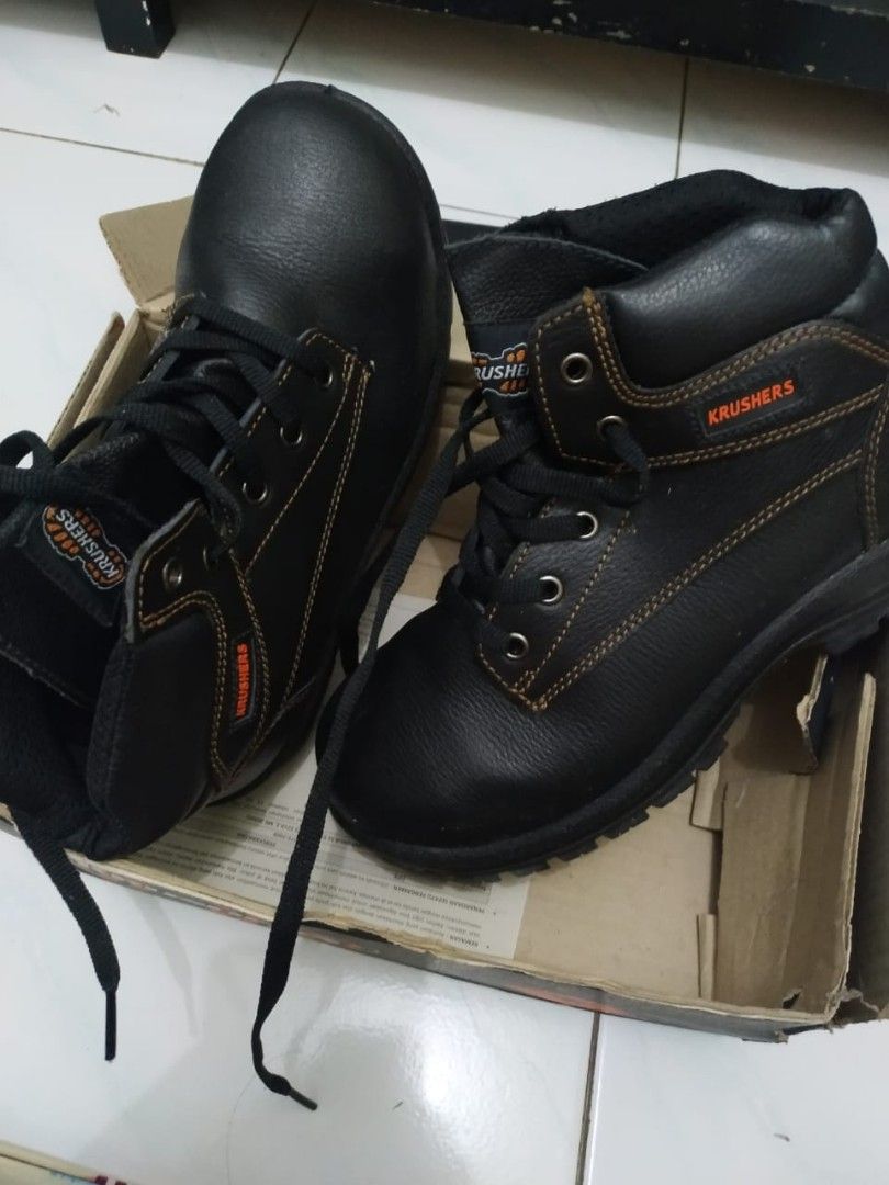 Safety Shoes, krusher size 8/41, Fesyen Pria, Sepatu , Sepatu Boot di