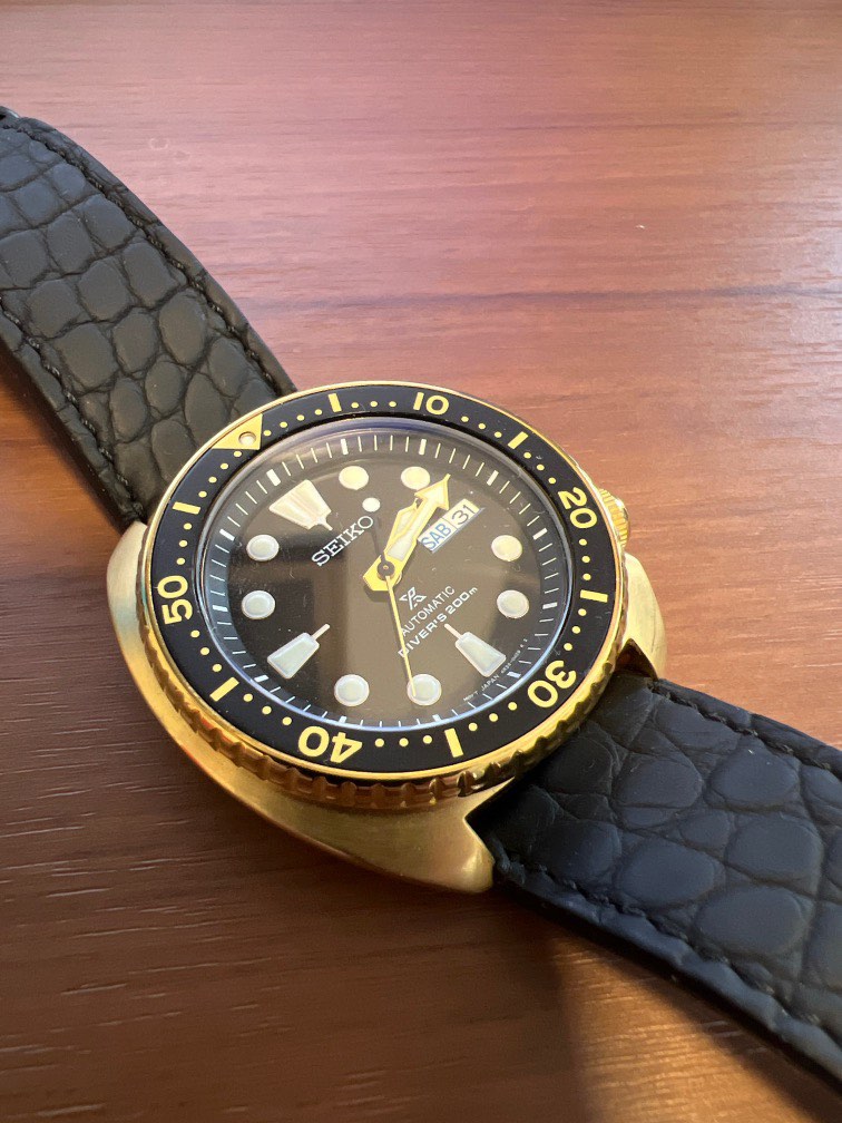 SEIKO Prospex Turtle Gold, Men's Fashion, Watches & Accessories, Watches on  Carousell