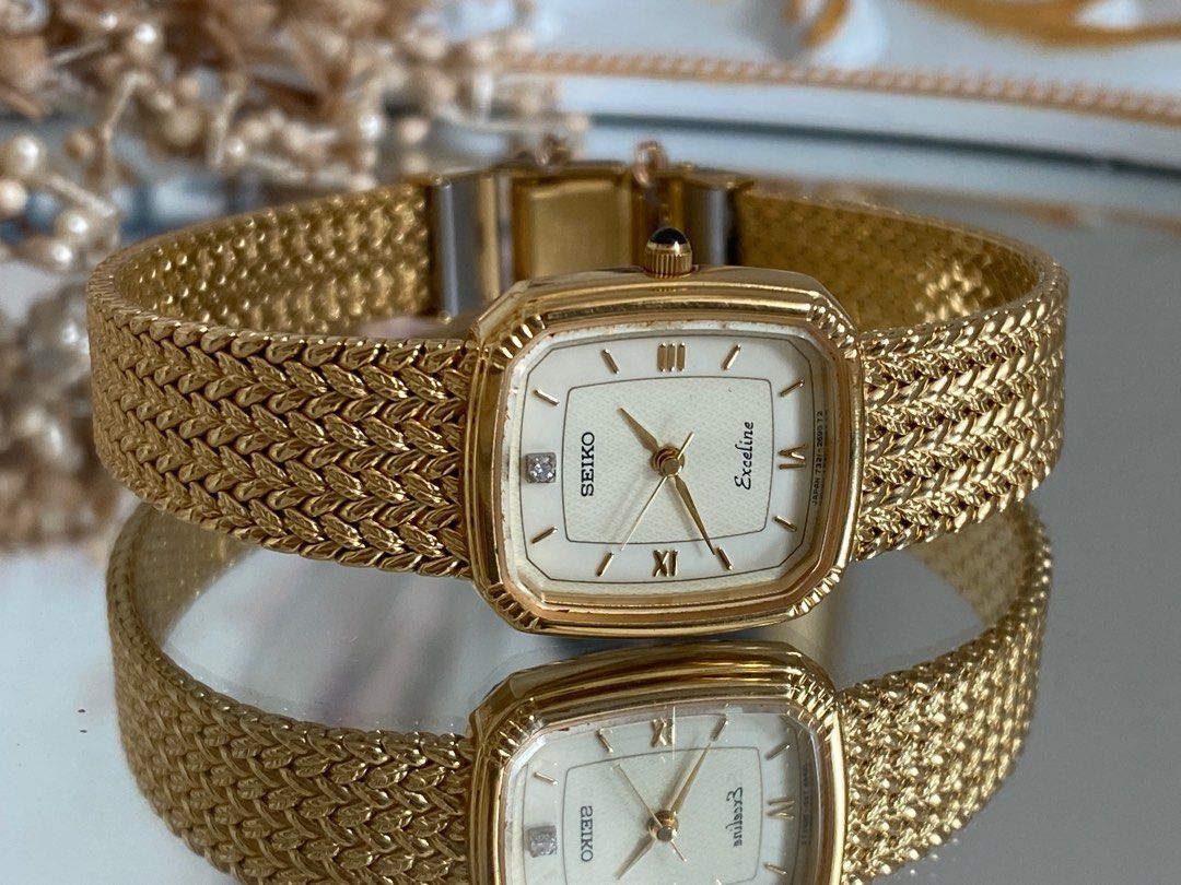 Seiko Vintage Ladies Watch With Guarantee Gold, Luxury, Watches on Carousell