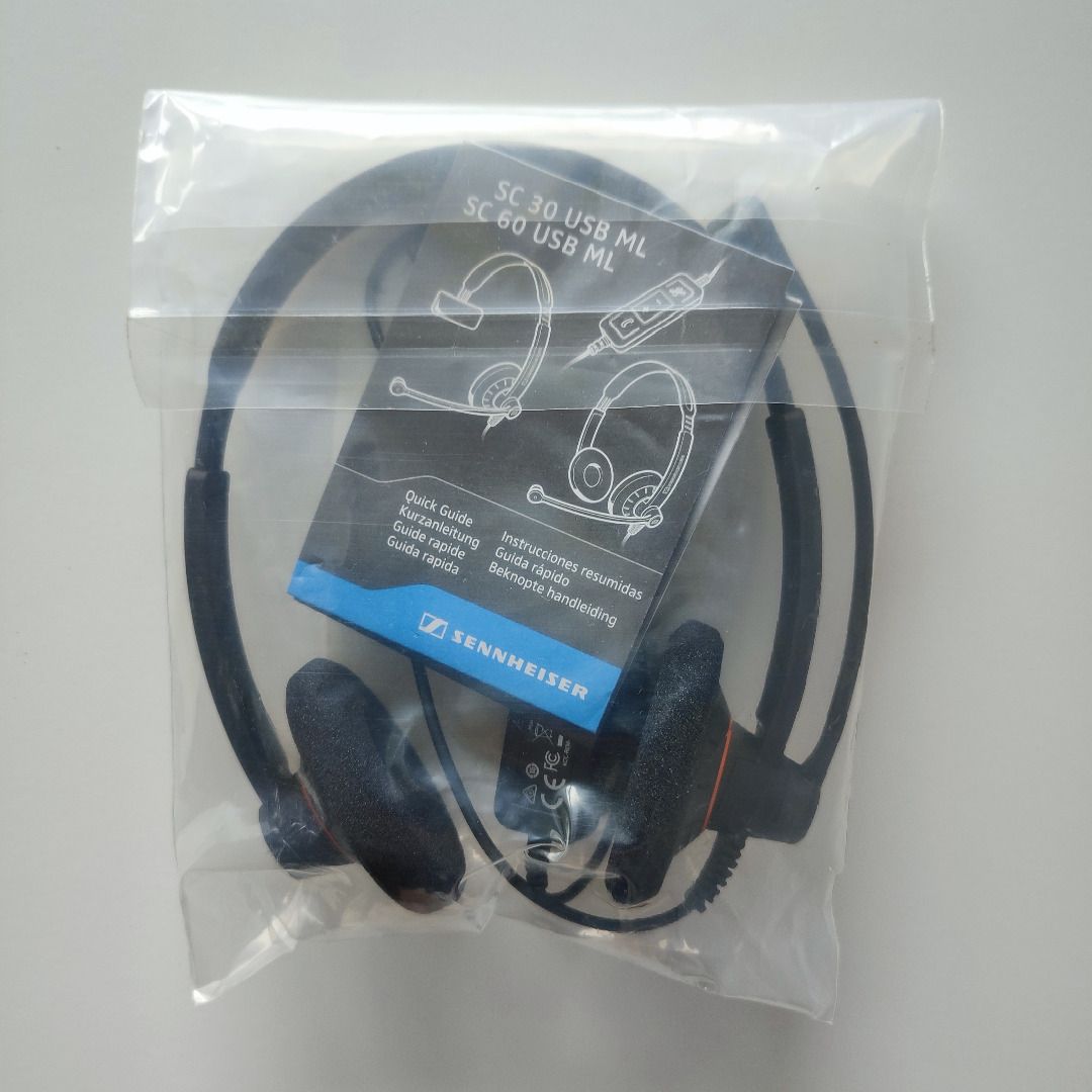 Sennheiser SC 60 USB ML headset, Audio, Headphones & Headsets on Carousell