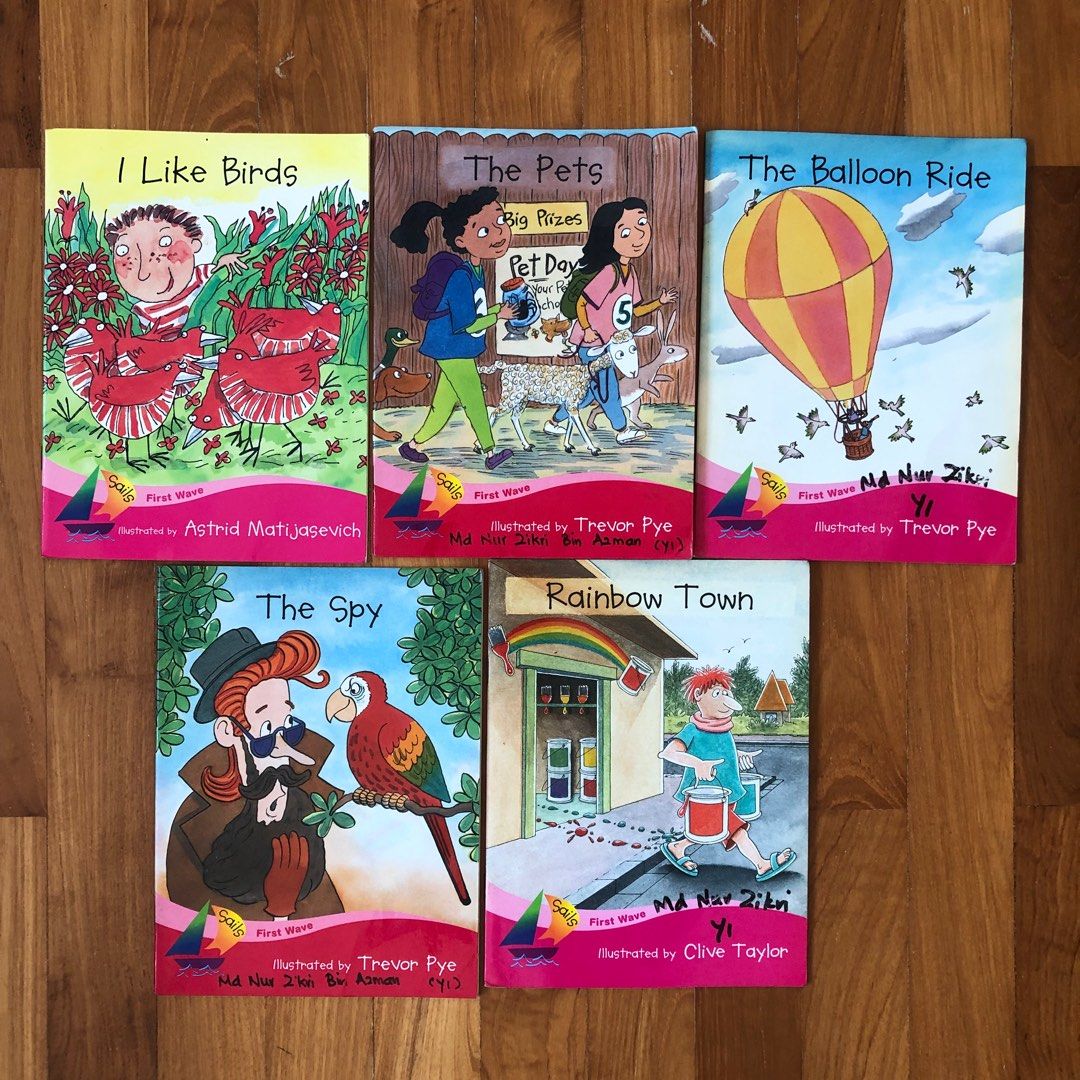 Set of 11 Pearson Longman Sails reading program English story books