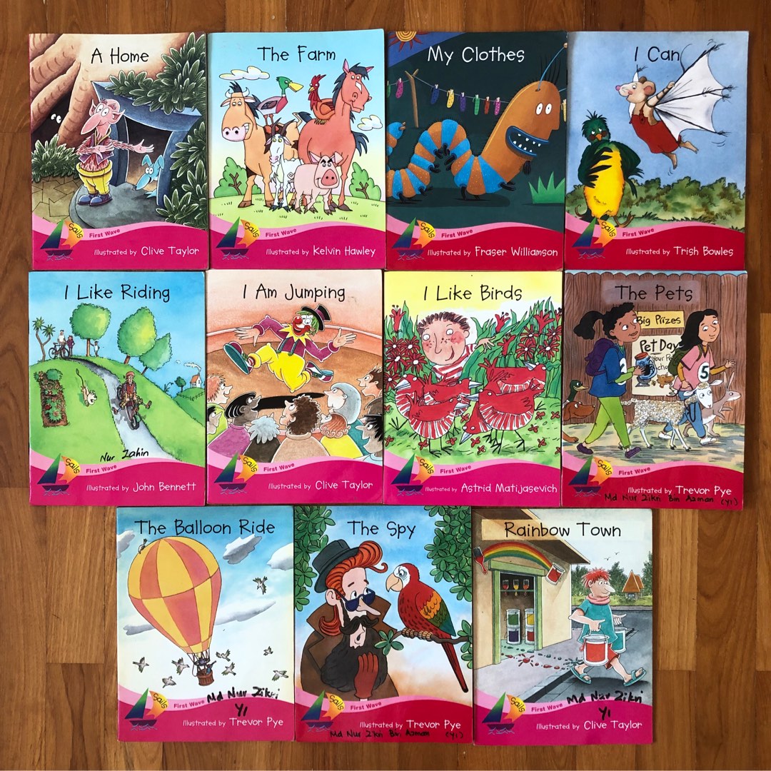 Set of 11 Pearson Longman Sails reading program English story books